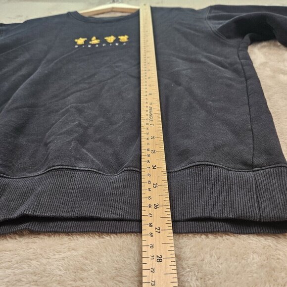Y2K Pikachu Pika Pika Embroidered Sweatshirt Pokemon Long Sleeve Unisex Size XL - Picture 4 of 10